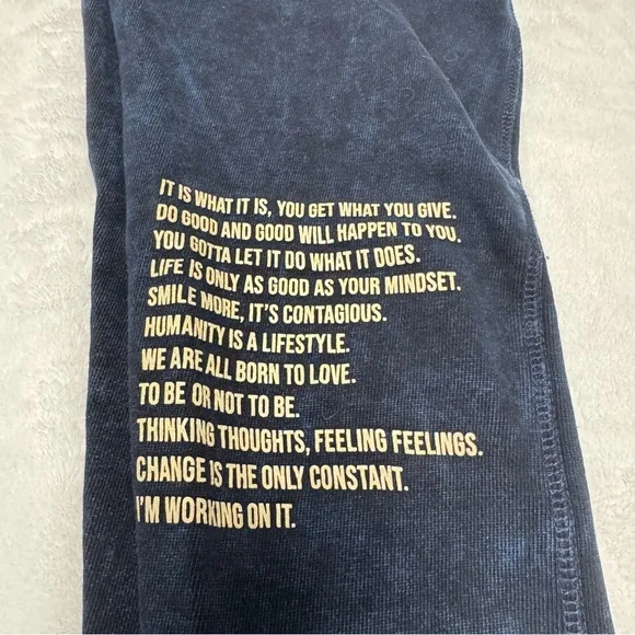 YoungLA Black/Blue tint Joggers - Picture 5 of 6